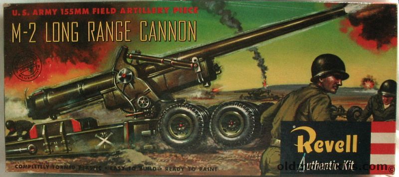 Revell 1/40 US Army 155mm Field Artillery Piece - M-2 Long Range Cannon - 'S' Kit, H535-129 plastic model kit